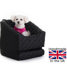 Load image into Gallery viewer, Bichon in dog car seat