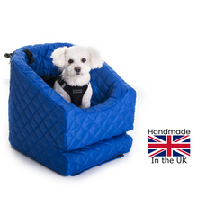 Load image into Gallery viewer, Bichon in Blue Car seat