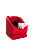 Load image into Gallery viewer, Bichon and Dachshund in Dog Carseat